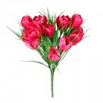 Цветы искусственные 140054 букет Тюльпаны 9 бутонов, 32 см