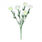 Цветы искусственные 296369 Гвоздика кустовая, цвет: белый, 60 см