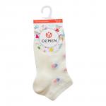 Носки детские для девочек Oemen PK043 с принтом ягоды, размер 14-18, молочный