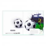 Тетрадь Calligrata 4981360 12 листов, линия, Футбол, 4 дизайна