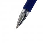 Ручка LANCER 1264119 гелевая, 0,5 мм, прозрачный корпу, синий