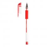 Ручка гелевая Calligrata 1264120 Диаметр пишущего узла 0,5 мм, прозрачный корпус, красный