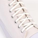 Шнурки для обуви 5798280 с круг сечением, 5 мм см, белые, 110 см