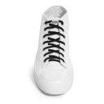 Шнурки для обуви ONLITOP 9398400 пара, круглые, с фиксатором, 5 мм, цвет: белый, 100 см