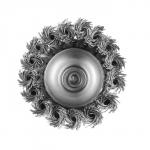 Щетка металлическая для дрели ТУНДРА, со шпилькой, крученая проволока, "чашка", 65 мм