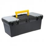 Ящик для инструмента ТУНДРА, 16", 390 х 200 х 170 мм, пластиковый, лоток, два органайзера"