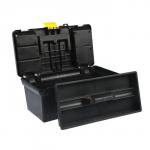 Ящик для инструмента ТУНДРА, 16", 390 х 200 х 170 мм, пластиковый, лоток, два органайзера"