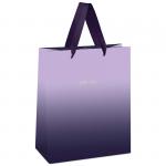 Пакет подарочный 11*14*6,5 см MESHU Duotone. Purple gradient, отд. фольгой, матовая ламинация, MS_45684