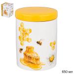 Банка с крышкой 650 мл Honey Bee Lefard / 133-346 /12/
