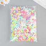 Бусины для творчества пластик "Звёздочки" цветные нежных цветов набор 500 гр 1х1х0,6 см