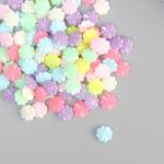 Бусины для творчества пластик "Цветок-ветерок" цветной перламутр набор 500 гр 1,2х1,2х0,4 см   98872