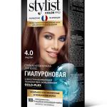 Крем-краска "STYLIST COLOR PRO" Гиалуроновая 4.0 Каштан