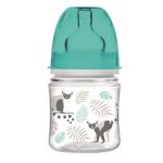 Canpol 250989406 Бутылочка PP EasyStart с широким горлышком антиколик., 120 мл, 0+,серая