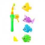 Рыбалка магнитная «Красивые рыбки», 5 предметов, цвета МИКС, в пакете