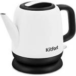 Чайник электрический Kitfort KT-6112 1л. 1630Вт белый/черный