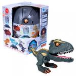 Сборный динозавр Дино Бонди со светом и звуком, индораптор, тм Bondibon, BOX 13x13x17,6  см.