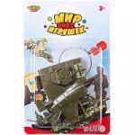 Набор пластмассовый "Армия", 6 предметов, танк и самолёт инерционные. К88725