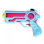 Водный пистолет Bondibon "Наше Лето", РАС 22х16х4,5  см, голубой с розовым