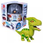 Сборный динозавр Дино Бонди со светом и звуком, паразауролоф, тм Bondibon, BOX 13x13x17,6  см.