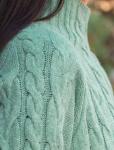 Удлиненный свитер тонкой вязки с шерстью