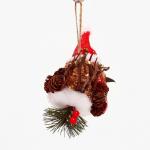 Декоративная подвеска «Птичка в новогоднем колпаке» 15 * 6 * 13 см