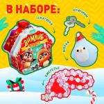 Игрушка-сюрприз «Зимние чудеса», мялка и бусы