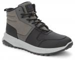 CROSBY серый/черный иск.кожа/оксфорд мужские ботинки (О-З 2023)