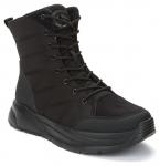 GRUNBERG черный оксфорд/Микрополитекс (иск. кожа) мужские ботинки (О-З 2023)