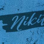 Полотенце именное махровое Этель "Никита" синий, 50х90см, 100% хлопок, 420гр/м2