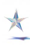 Украшение из голографической пленки подвеска в виде звезды новогодний декор "Звезды над нами" Nothing