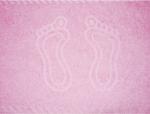 Полотенце махровое ручки/ножки - ножки пастельно-розовые