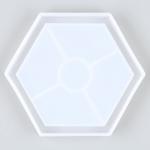 Форма силиконовая универсальная «Шестиугольник», размер изделия 11,6 * 10,1 * 1,2 см