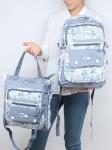 Комплект MF-8110  (рюкзак+2шт сумки+пенал+монетница)   2отд,  5внеш+1внут/карм,  голубой 256322