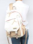 Рюкзак Battr-8810 текстиль,  1отд,  5внеш,  1внут/карм,  белый/бежевый 256670