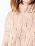 Теплый свитер из хлопка с акрилом крупной вязки
