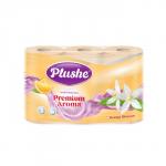 Туалетная бумага Plushe Premium Aroma Orange Blossom, 3 слоя 6 рулонов