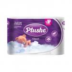 Туалетная бумага Plushe Classic, 2 слоя, 12 рулонов