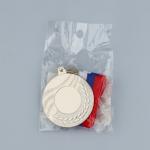 Медаль под нанесение 007 диам 5 см. Цвет сер. С лентой
