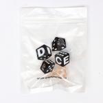 Астрологические кубики для гадания "Время игры", 3 шт, золото