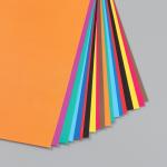 Набор цветной бумаги "Кактусы"  А4 2-сторонняя мелованная, 20 листов 10 цветов 20х28 см