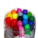 Фломастеры 18 цветов в пластиковом тубусе с ручкой Мишка