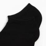 Набор женских носков (3 пары) укороченные, цвет чёрный, размер 36-39