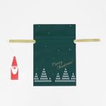 Мешок подарочный "Волшебный лес" зелёный, 20 x 30 см