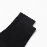 Носки женские шерстяные, цвет черный, размер 23