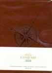 2024г.Ежедневник 176л,А5,Compass.корич,I1317/brown