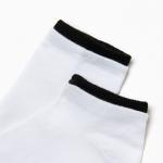 Носки женские, цвет белый/чёрный, размер 38-41