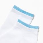 Носки женские, цвет белый/голубой, размер 38-41