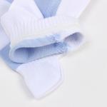 Носки женские, цвет голубой/белый, размер 25