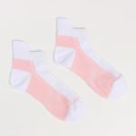 Носки женские, цвет белый/розовый, размер 23