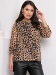 Блуза Воздушный шифон (леопард)
